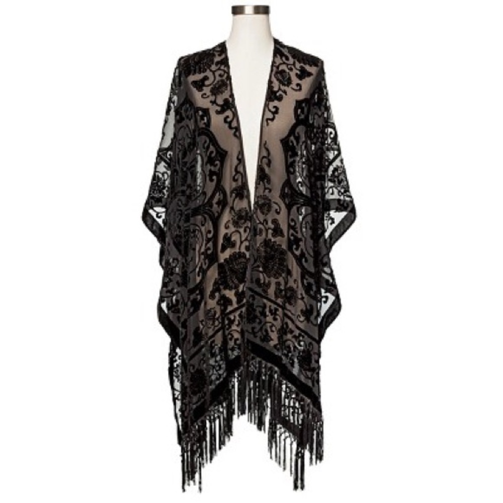 Mossimo burn-out velvet wrap